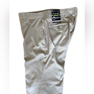 PGA Tour Men’s Khaki Golf Pants, Motion flex 360, Stretch Waistband, 32x30, NEW